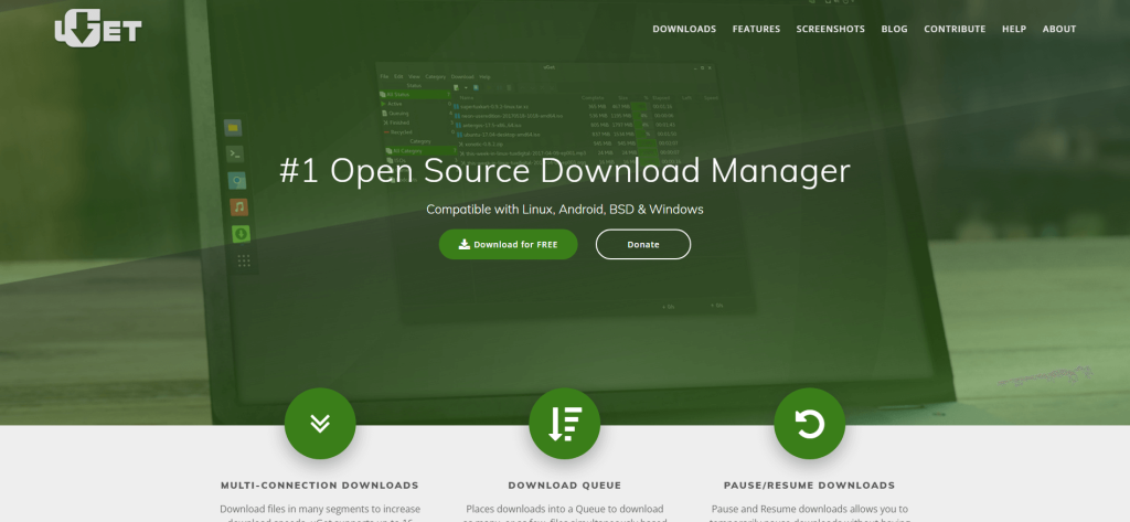 uGet Download Manager for Linux