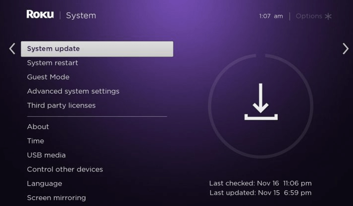 Update Roku 