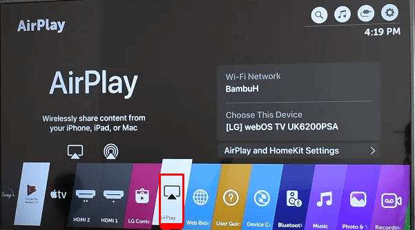 VLC on LG Smart TV.