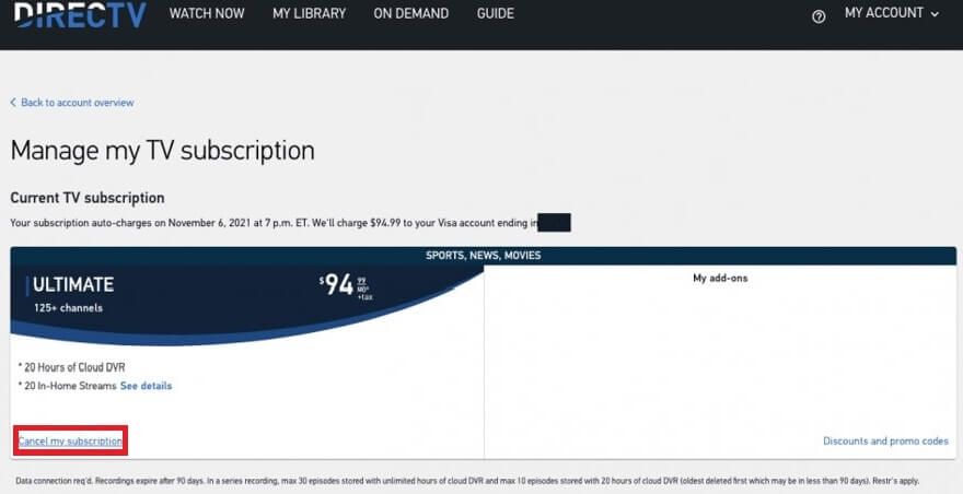 How to Cancel DirecTV Stream