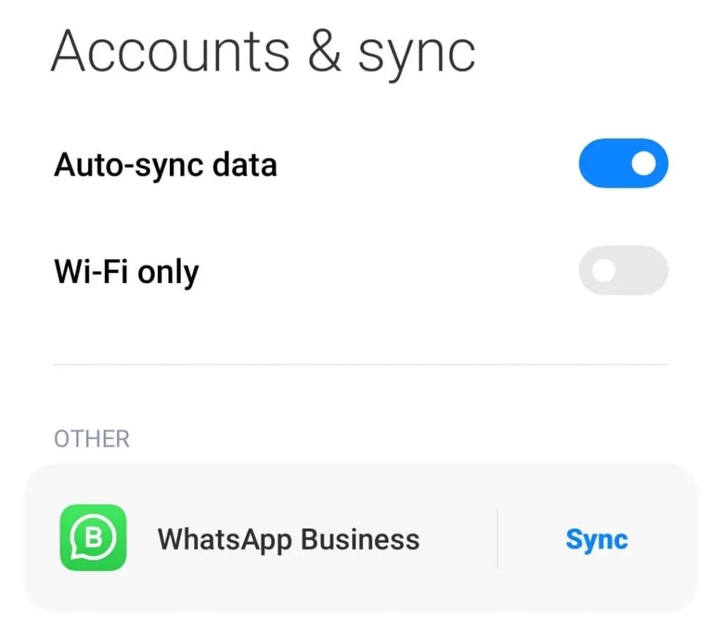 Sync the Contact Manually