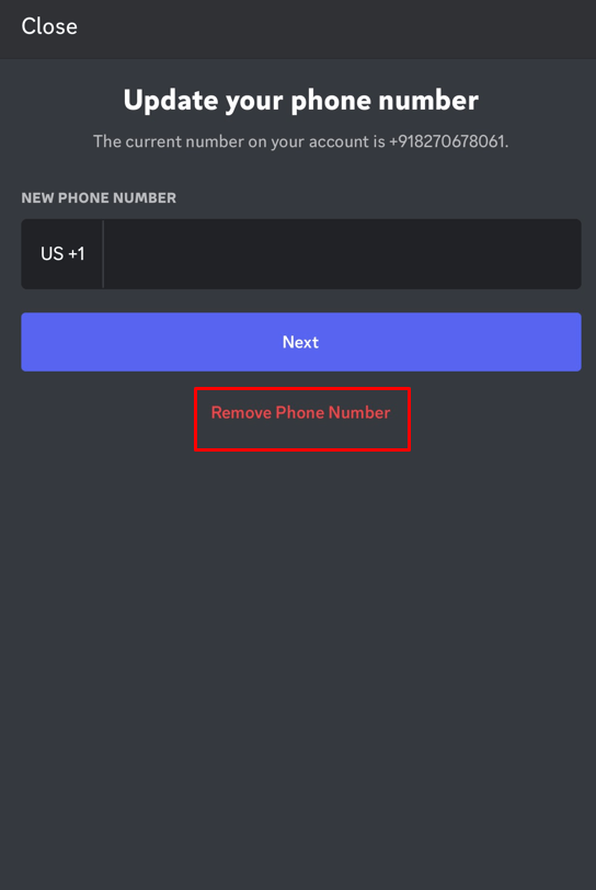 How to Remove Phone Number From Discord.