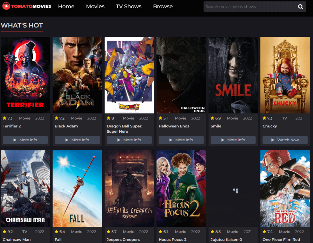 tomatomovies Best Alternatives for MyFlixer