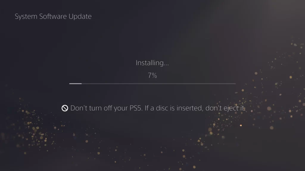 Update System Software on PS5