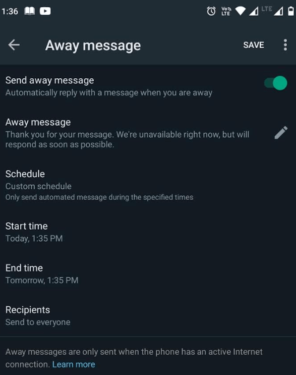 Schedule Messages on Business WhatsApp