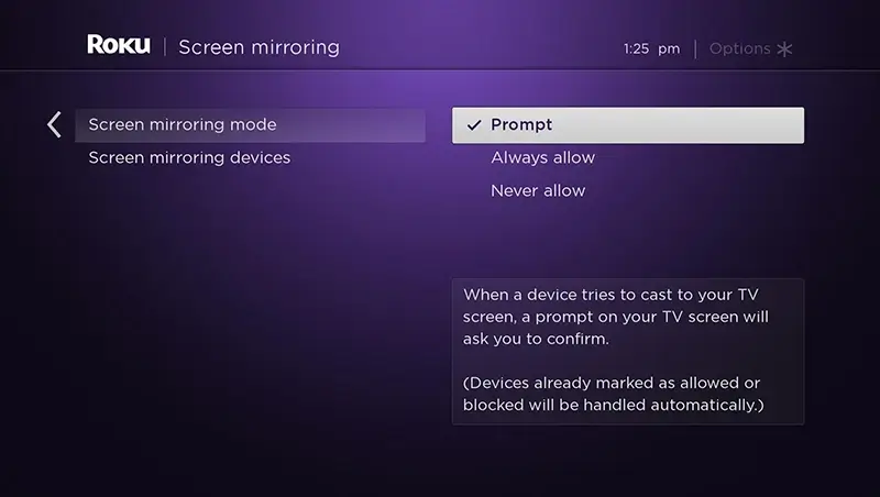 Watch Sky Go on Roku using screen mirroring