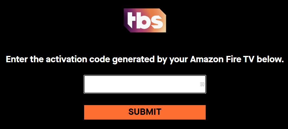Enter the code and click TBS