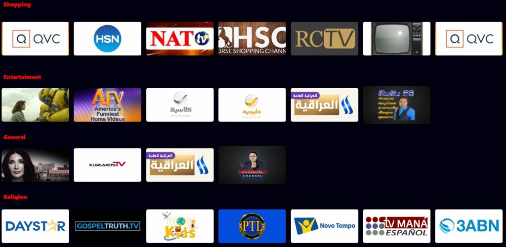 TVZinos live TV channels