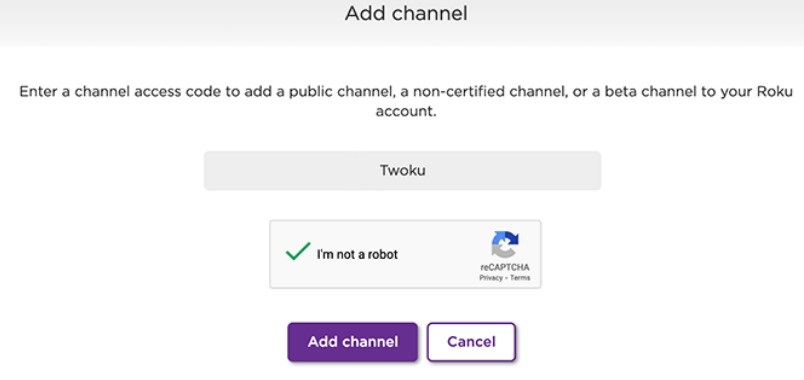 Twoku channel code