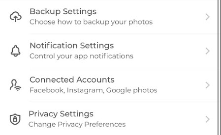 Select Privacy Settings to delete your Shutterfly account
