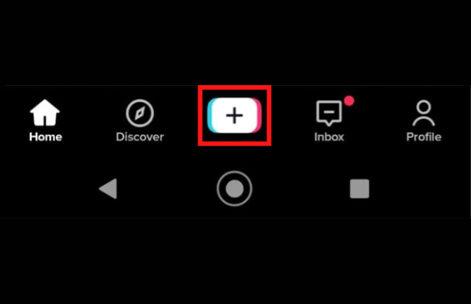 Click the + icon to tag someone on TikTok