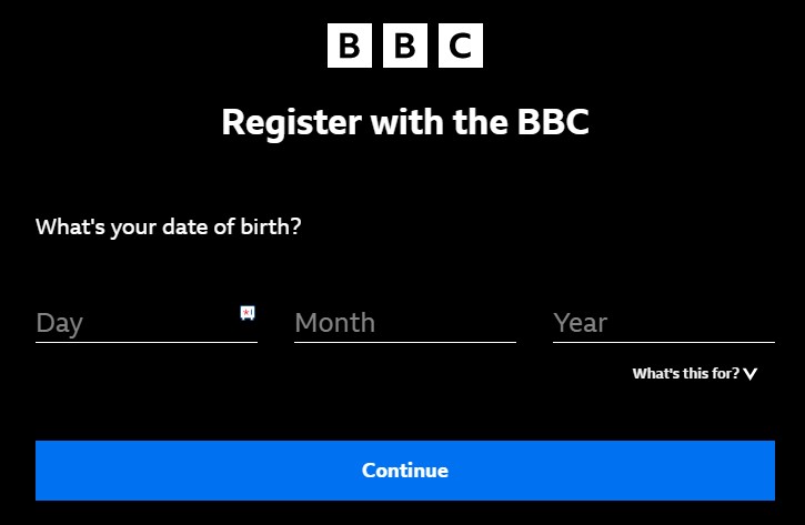 Enter your date of birth