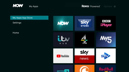 Select App Store to to get ITVX on NOW TV