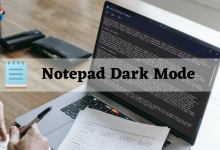 Notepad dark mode