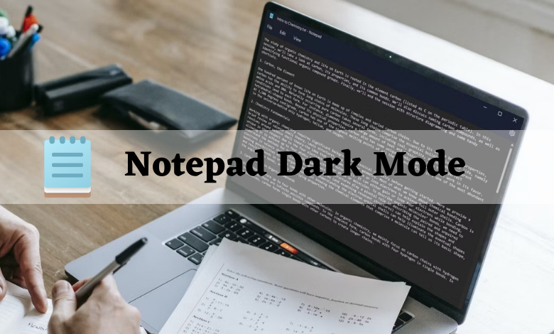Notepad dark mode