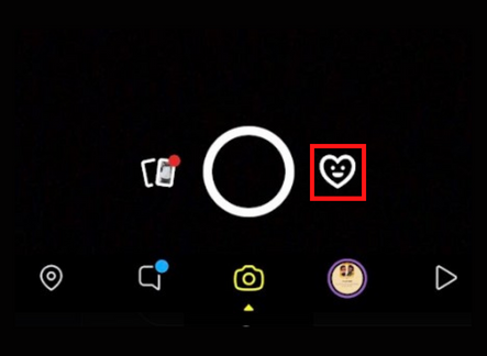 Click Filter icon to get Happy Valentine's Day filter on Snapchat