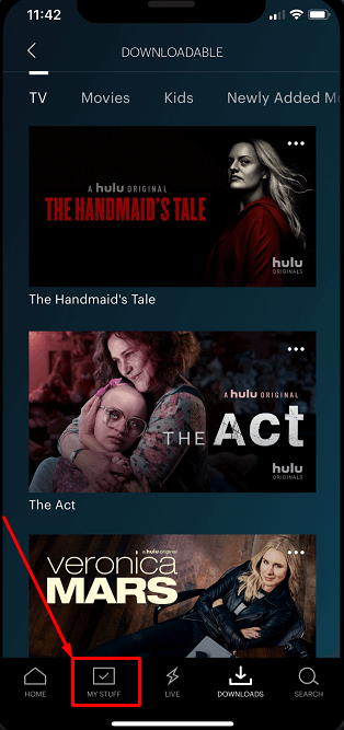 Delete Hulu Recordings on iOS