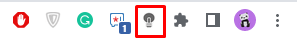click the Grey Lamp icon