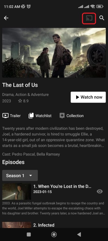 Cast Netflix to Android TV