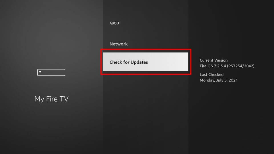 Update Firestick Firmware