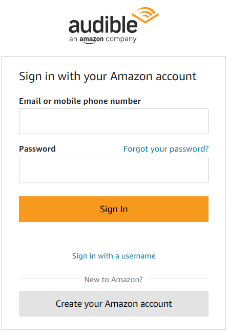 sign in to your account