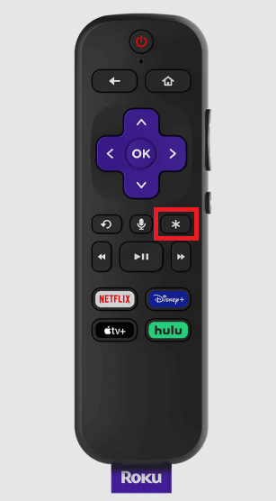 Press the Star icon on your remote