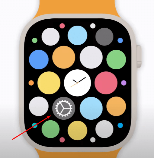 Select Settings on Apple Watch