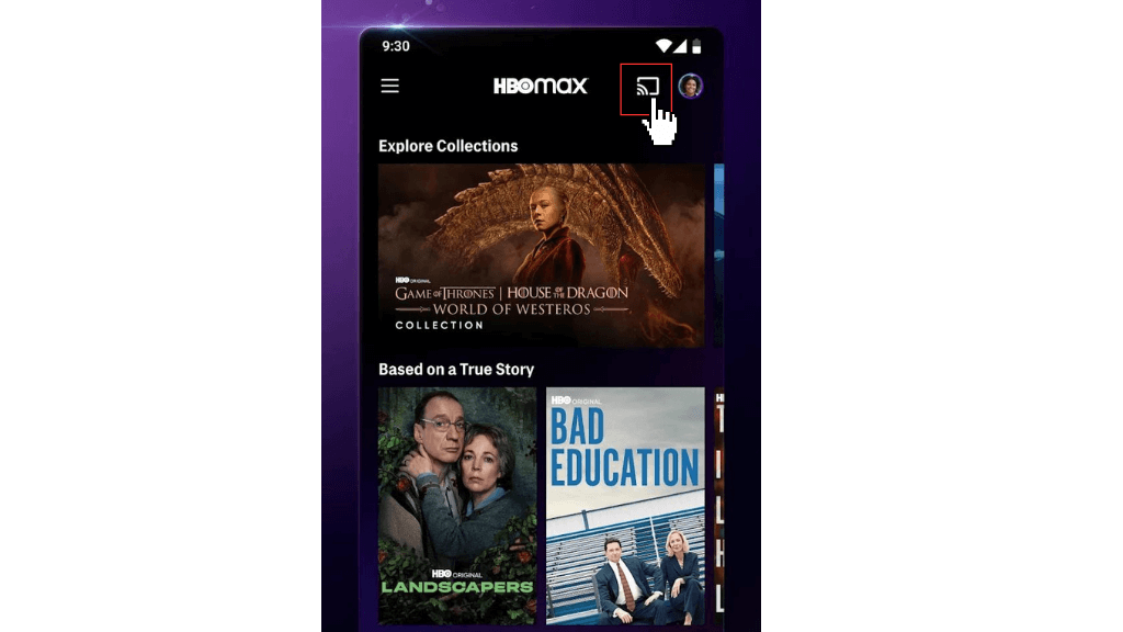 HBO Max on Panasonic TV - Cast icon