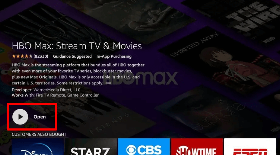 Open HBO Max on TCL TV