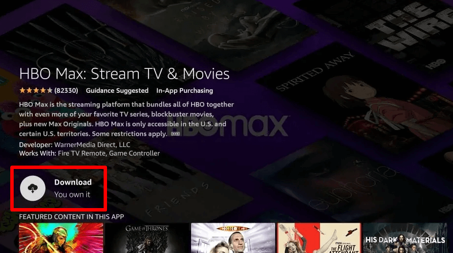 Download HBO Max on TCL  Fire TV