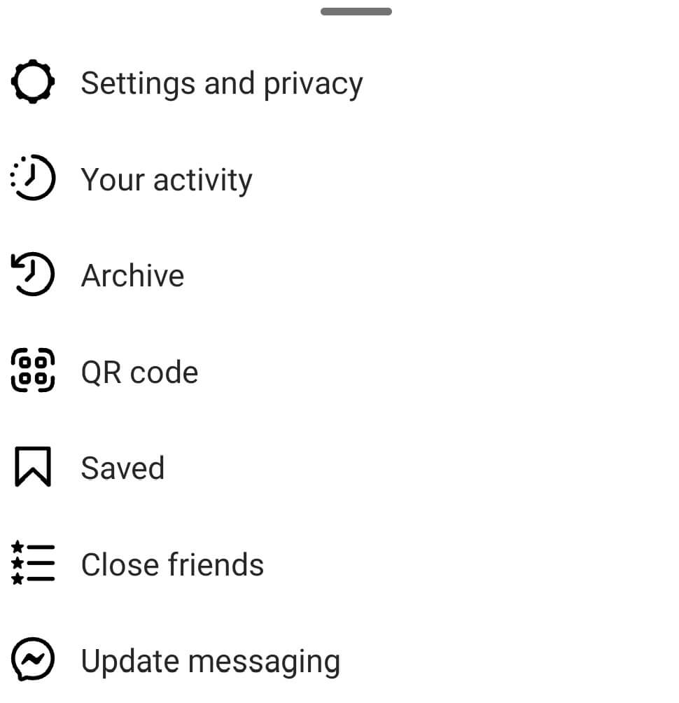 Select Settings and privacy