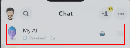 Tap and hold on to the My AI that you would like to delete on Snapchat