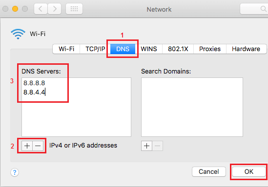 Change DNS Server On macOS to Fix Black Screen on Crunchyroll Beta
