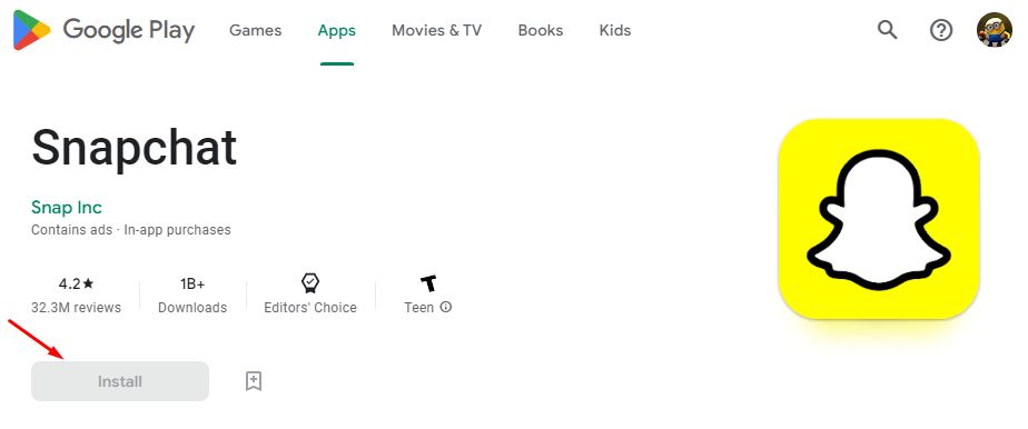 get Snapchat on Chromebook From Google Play Store