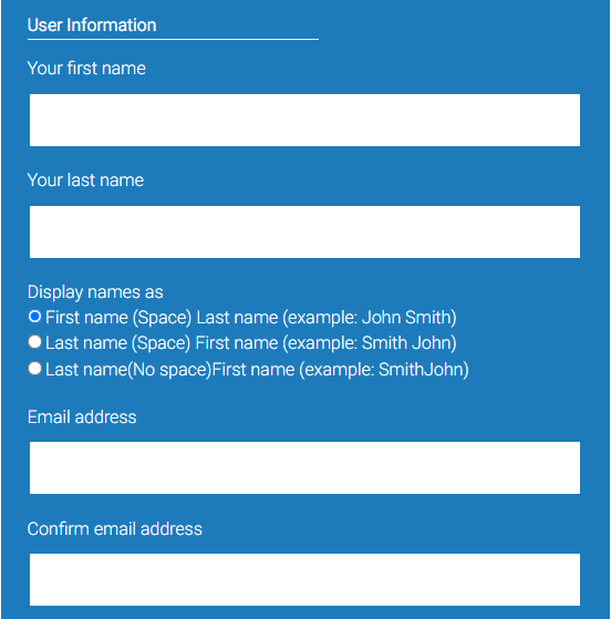 Enter the Class ID Information