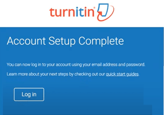  sign in to your Turnitin free trial account