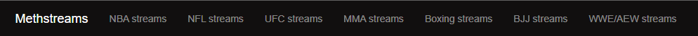 MethStreams home page