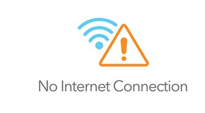 No internet connection