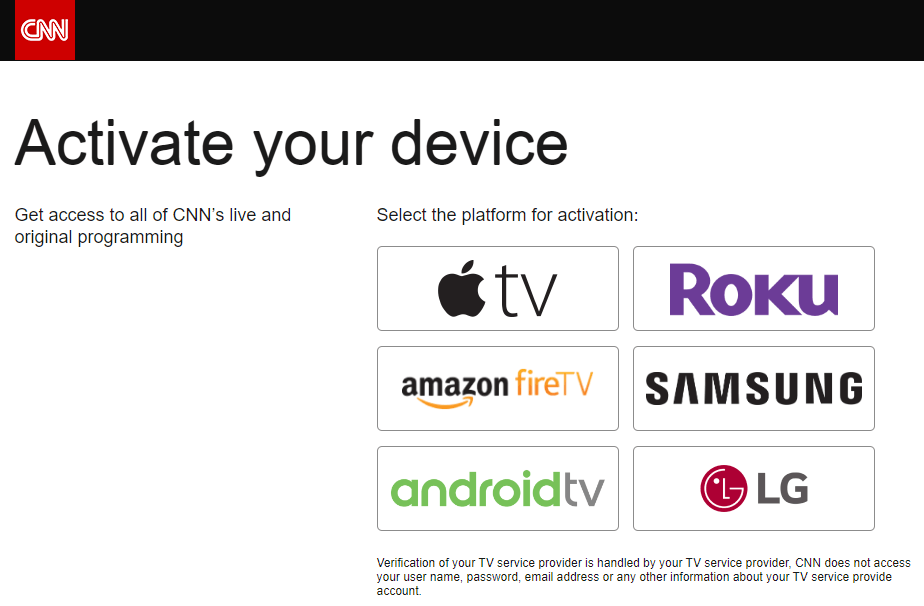  Choose your streaming device
