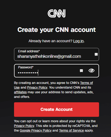 Sign Up for CNN