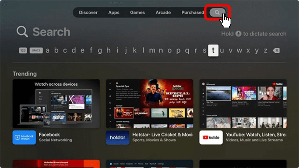 Disney-plus-on-Apple-TV-Tap-on-the-search-icon