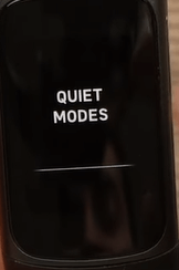 tap on the Quiet Modes option