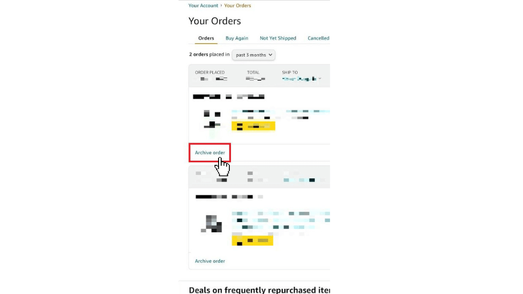 Hide-Amazon-order-Archieve-order