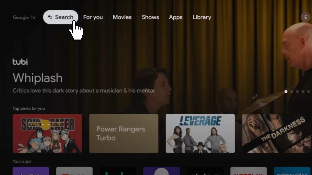 NOW TV on Google TV- Search