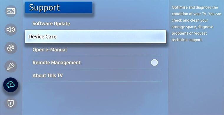 Clear the Samsung TV Plus App Cache if Samsung TV Plus not working