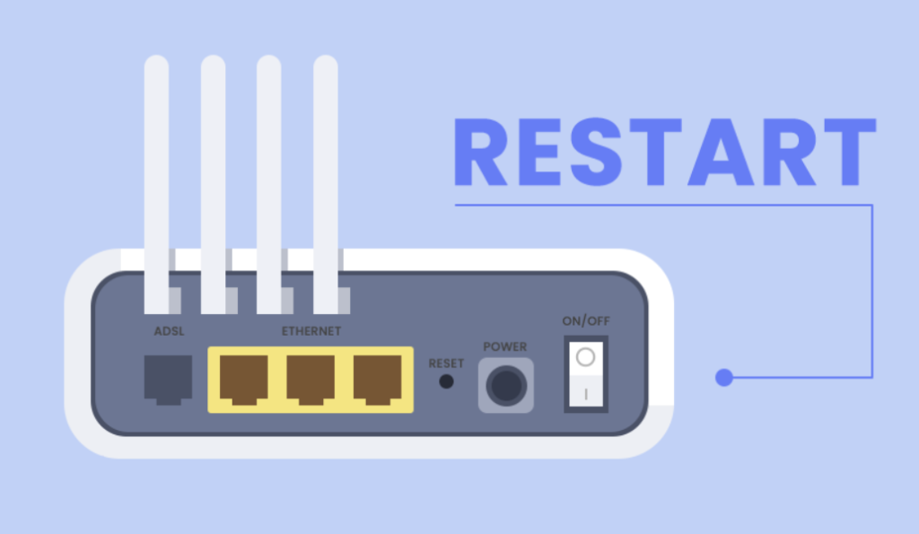Restart the Wi-Fi router.
