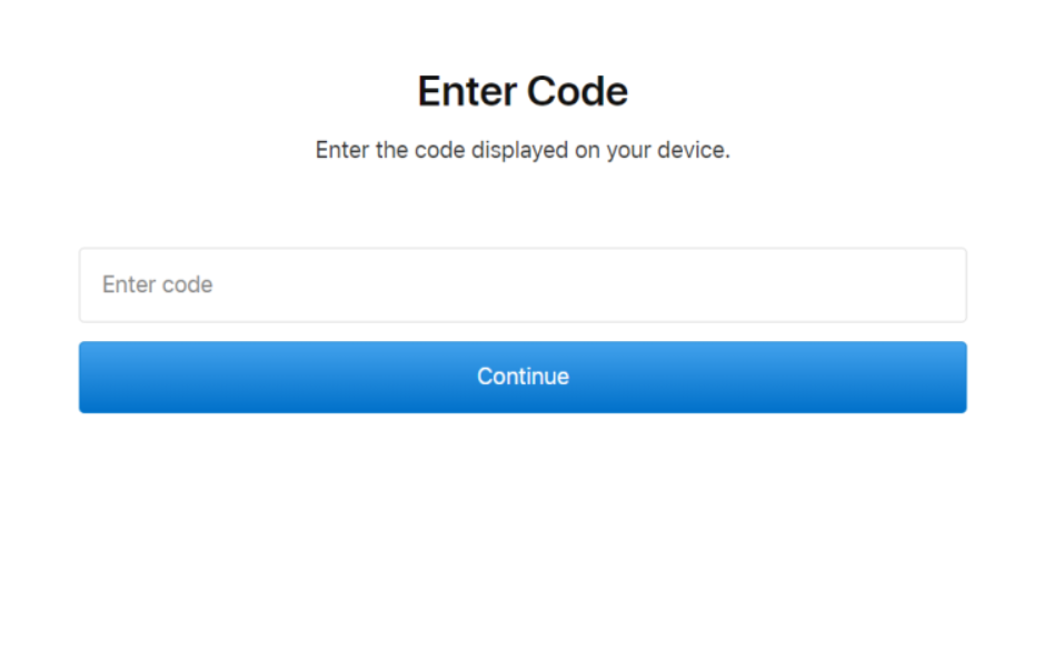 Apple TV activation page.