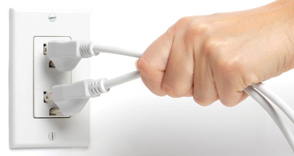 Unplug the power cord from wall outlet