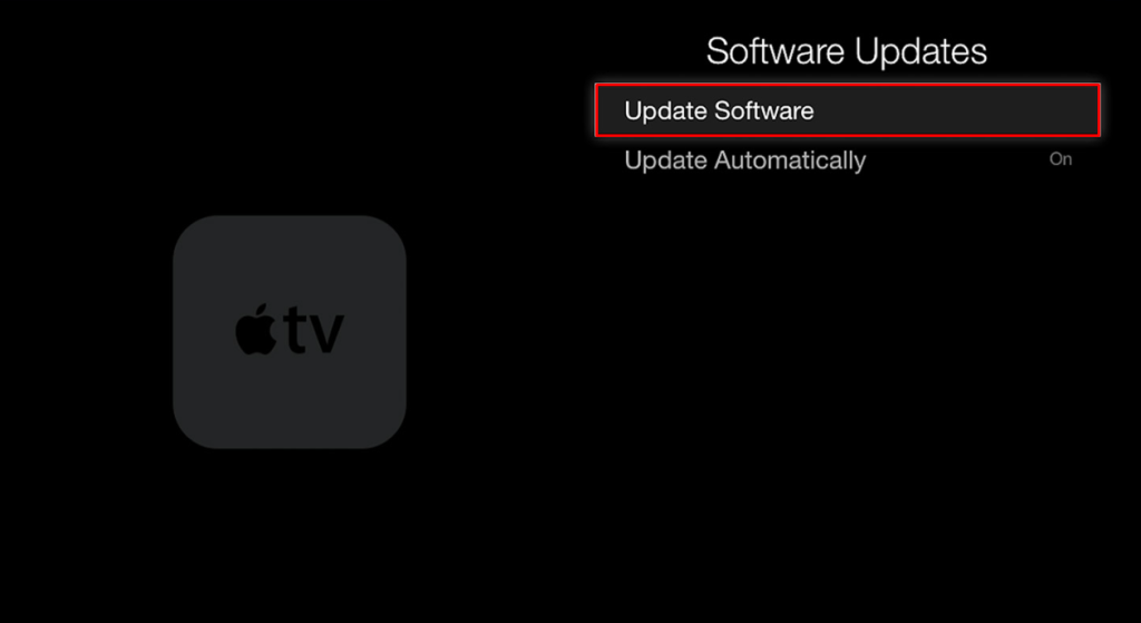 Update the Apple TV software.