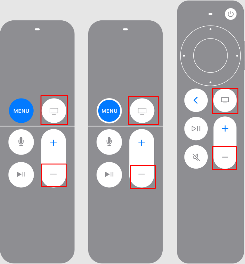 Press and hold control center button and volume down button.